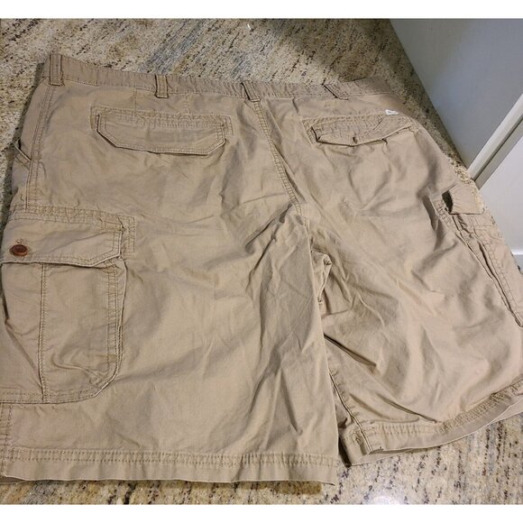 Lot of 2 Izod Saltwater & World Wide Sportsman Men 42 Shorts Cargo Tan Gray - Picture 13 of 16